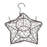Wire Wreath Frame Succulent Gift Basket Star Shaped Perfect Home Garden Table Decor - Aladdin Shoppers