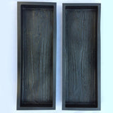2Pcs Simulated Wood Grain DIY Plastic Garden Path Maker Mold Manually Paving Cement Brick Mould Stepping Stone Road Making Tool - Aladdin Shoppers