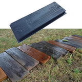 2Pcs Simulated Wood Grain DIY Plastic Garden Path Maker Mold Manually Paving Cement Brick Mould Stepping Stone Road Making Tool - Aladdin Shoppers