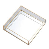Maxbell Modern Clear Glass & Brass Edge Display Box/ Decorative Jewelry Storage Organizer - Terrariums for Plants