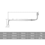 3pcs Offset Screwdriver Set, Steel Support, Z-type, Short Shank, Double Headed, 5/6/8mm