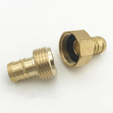 Maxbell 2pcs Brass Hose Fittings 5/8 Garden Hose Repair Mender Male Female Connector