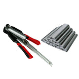Hog Ring Pliers Manual C Typel Plier Tool with 2500pcs C Type Clips Hog Ring