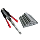 Hog Ring Pliers Manual C Typel Plier Tool with 2500pcs C Type Clips Hog Ring