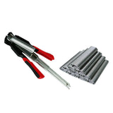 Hog Ring Pliers Manual C Typel Plier Tool with 2500pcs C Type Clips Hog Ring