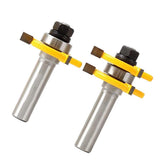 Maxbell 1/2 inch Shank Tongue and Groove Joint Assembly Router Bit Set 3/4 inch Stock Wood Cutting Tool - Aladdin Shoppers