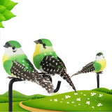Maxbell 12pcs Simulated Animal Figurine Feather Bird Artificial Simulated Bird Model Home Decoration Birds Landscape Statues Patio Garden Ornament Gift - Aladdin Shoppers