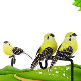 Maxbell 12pcs Simulated Animal Figurine Feather Bird Artificial Simulated Bird Model Home Decoration Birds Landscape Statues Patio Garden Ornament Gift - Aladdin Shoppers