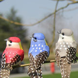 Maxbell 12pcs Simulated Animal Figurine Feather Bird Artificial Simulated Bird Model Home Decoration Birds Landscape Statues Patio Garden Ornament Gift - Aladdin Shoppers