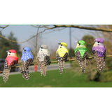 Maxbell 12pcs Simulated Animal Figurine Feather Bird Artificial Simulated Bird Model Home Decoration Birds Landscape Statues Patio Garden Ornament Gift - Aladdin Shoppers