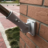 Maxbell 2pcs 180 Deg Adjustable Holder Bracket Metal And Plastic Flag Pole w/ Screws