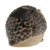 Maxbell 2pcs  Resin Animal Garden Statue Solar Powered  Garden Light Brown Owl