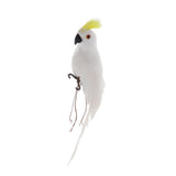 Parrot Artificial Bird Figurine Realistic Home Garden Decoration Ornaments F