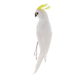 Parrot Artificial Bird Figurine Realistic Home Garden Decoration Ornaments F