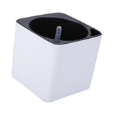 Maxbell 3Sizes Self Watering Planter Pot  for Herbs w/Water Level Indicator White