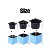 Maxbell 3Sizes Self Watering Planter Pot  for Herbs w/Water Level Indicator White