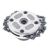 Maxbell 65Mn Brush Cutter Trimmer Head With Sawchain for Lawn Mower 2Pcs