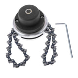 Maxbell 65Mn Brush Cutter Trimmer Head With Sawchain for Lawn Mower 2Pcs