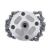 Maxbell 65Mn Brush Cutter Trimmer Head With Sawchain for Lawn Mower 2Pcs