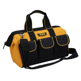 Maxbell Heave Duty Tool Bag Multi-Pockets Adjustable Shoulder Strap A Yellow 13 inch