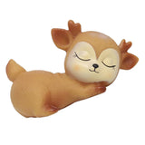 Maxbell 6Pcs Lovely Fawn Ornaments Silicone  Kawaii Sleeping Animal Baby Decor