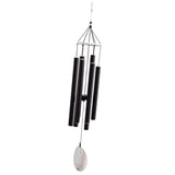 Maxbell Aluminium 6 Tubes Wind Chimes Bells Windchime for Garden Yard Decors Black