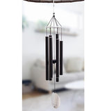 Maxbell Aluminium 6 Tubes Wind Chimes Bells Windchime for Garden Yard Decors Black