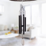 Maxbell Aluminium 6 Tubes Wind Chimes Bells Windchime for Garden Yard Decors Black