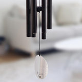Maxbell Aluminium 6 Tubes Wind Chimes Bells Windchime for Garden Yard Decors Black