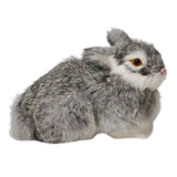 Maxbell Simulation Relastic Rabbit Home Decorations- Gray