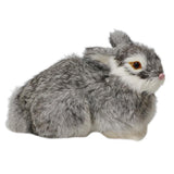 Maxbell Simulation Relastic Rabbit Home Decorations- Gray
