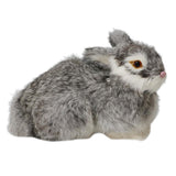 Maxbell Simulation Relastic Rabbit Home Decorations- Gray