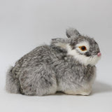 Maxbell Simulation Relastic Rabbit Home Decorations- Gray