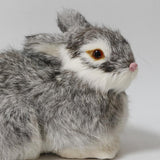 Maxbell Simulation Relastic Rabbit Home Decorations- Gray