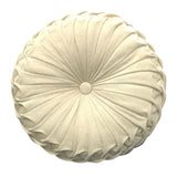 Maxbell Pintuck Pillow Round Pumpkin Floor Pillow for Chair Couch Beige-Cotton
