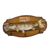 Maxbell 2xHanging Wooden Wood Simulated Fish Wall Ornaments DECORATION for Any Room
