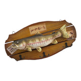 Maxbell 2xHanging Wooden Wood Simulated Fish Wall Ornaments DECORATION for Any Room