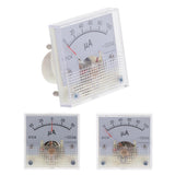 Maxbell 2xDC Ammeter Analog Panel Meter Amp Meter Current Gauge Pointer Type 50uA