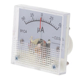 Maxbell 2xDC Ammeter Analog Panel Meter Amp Meter Current Gauge Pointer Type 50uA