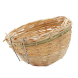Maxbell 3pcs Bamboo Woven Canary Nest Bird Breeding Hatching Cage Parrot Rest Cave