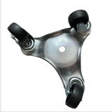 Maxbell 2xIron Triangular Home Moving Tools Furniture Roller Mover Set Yellow