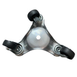 Maxbell 2xIron Triangular Home Moving Tools Furniture Roller Mover Set Yellow