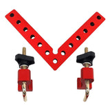 4pcs Aluminium Alloy 90 Degree Positioning Squares Right Angle Clamp 140mm