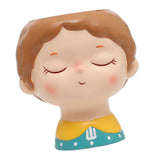 Maxbell 3x Resin Succulent Container Plant Pot Figurine Photo Props Decor