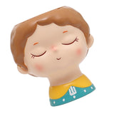 Maxbell 3x Resin Succulent Container Plant Pot Figurine Photo Props Decor