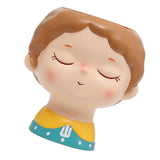 Maxbell 3x Resin Succulent Container Plant Pot Figurine Photo Props Decor