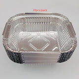 Aluminum Pans Disposable Foil Pans Tin Foil Pans for Cooking 20Pcs_410ml