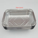 Aluminum Pans Disposable Foil Pans Tin Foil Pans for Cooking 20Pcs_1000ml