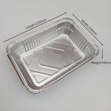 Aluminum Pans Disposable Foil Pans Tin Foil Pans for Cooking 20Pcs_1000ml