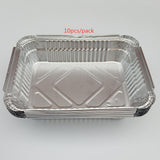 Aluminum Pans Disposable Foil Pans Tin Foil Pans for Cooking 10Pcs_1000ml